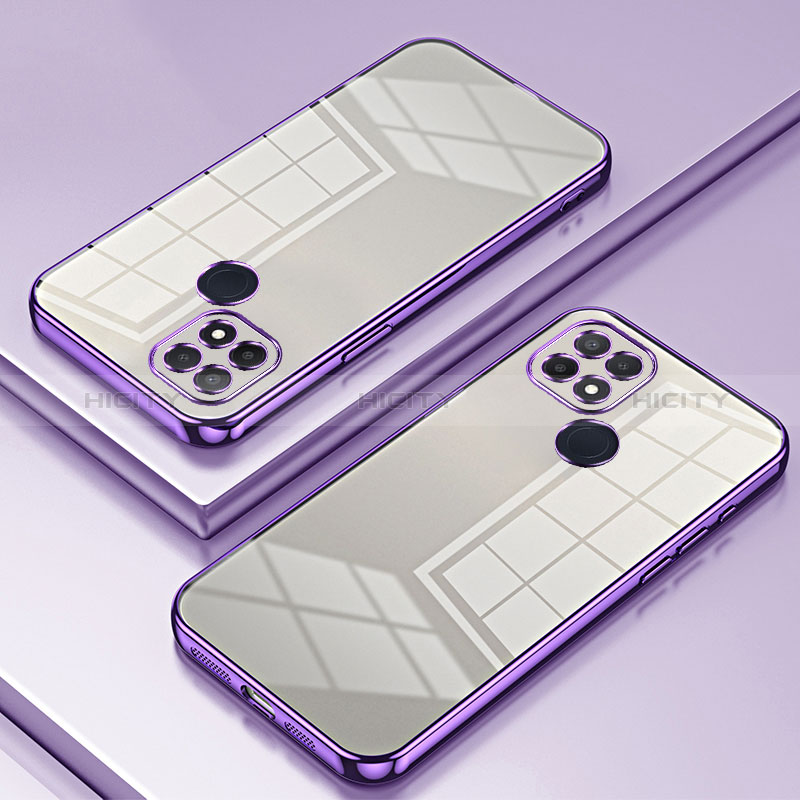 Coque Ultra Fine TPU Souple Housse Etui Transparente SY1 pour Oppo A35 Violet Plus