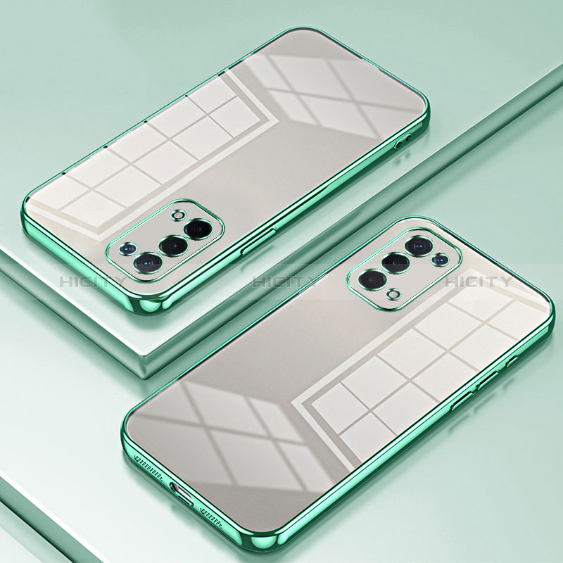 Coque Ultra Fine TPU Souple Housse Etui Transparente SY1 pour Oppo A74 5G Vert Plus