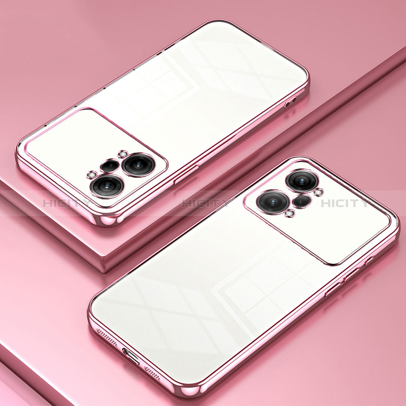 Coque Ultra Fine TPU Souple Housse Etui Transparente SY1 pour Oppo K10 Pro 5G Or Rose Plus