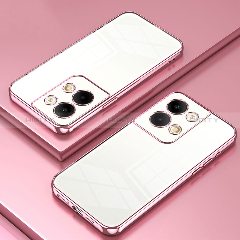 Coque Ultra Fine TPU Souple Housse Etui Transparente SY1 pour Oppo Reno9 Pro 5G Or Rose Plus