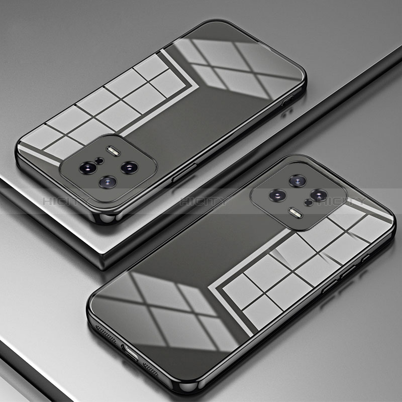 Coque Ultra Fine TPU Souple Housse Etui Transparente SY1 pour Xiaomi Mi 13 5G Noir Plus