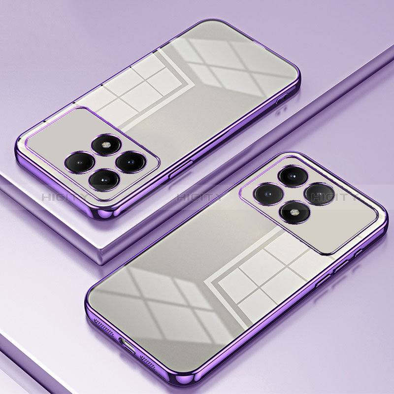 Coque Ultra Fine TPU Souple Housse Etui Transparente SY1 pour Xiaomi Redmi K70 Pro 5G Violet Plus