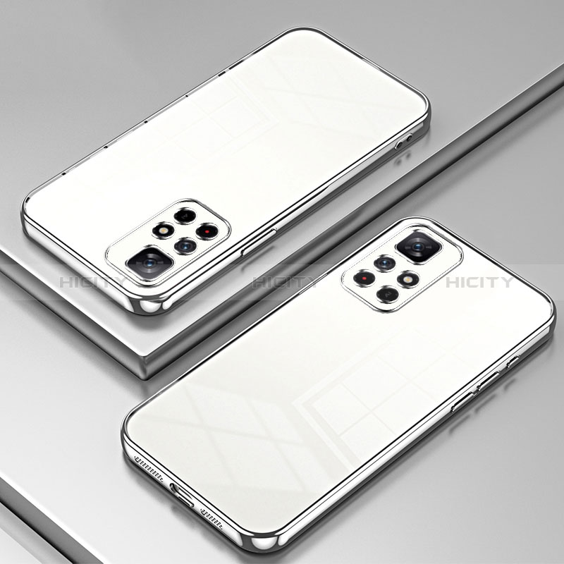 Coque Ultra Fine TPU Souple Housse Etui Transparente SY1 pour Xiaomi Redmi Note 11 5G Argent Plus