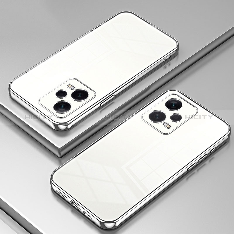 Coque Ultra Fine TPU Souple Housse Etui Transparente SY1 pour Xiaomi Redmi Note 12 Explorer Argent Plus