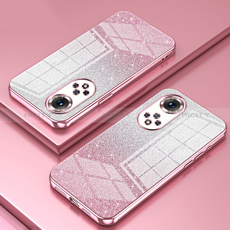 Coque Ultra Fine TPU Souple Housse Etui Transparente SY2 pour Huawei Honor 50 Pro 5G Or Rose Plus