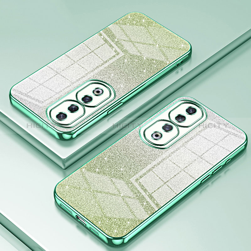 Coque Ultra Fine TPU Souple Housse Etui Transparente SY2 pour Huawei Honor 90 Pro 5G Vert Plus