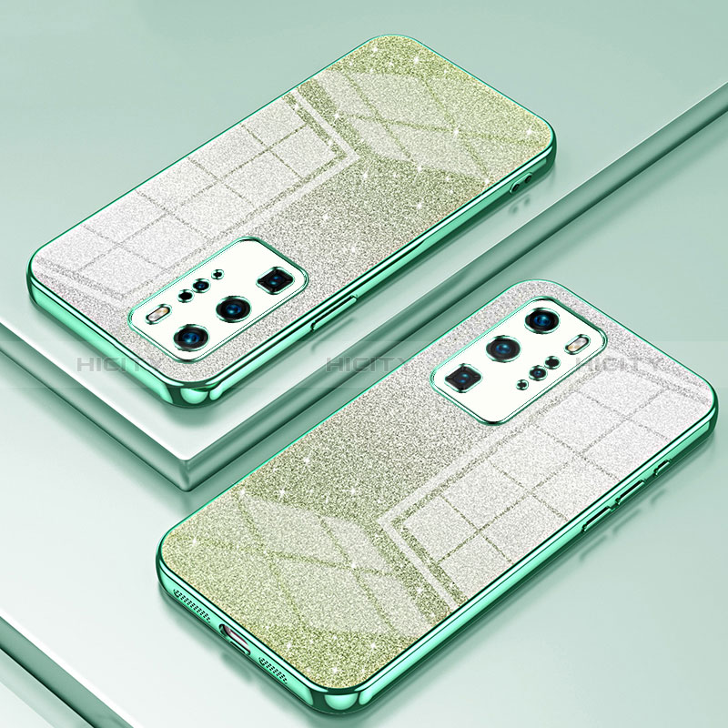 Coque Ultra Fine TPU Souple Housse Etui Transparente SY2 pour Huawei P40 Pro Vert Plus