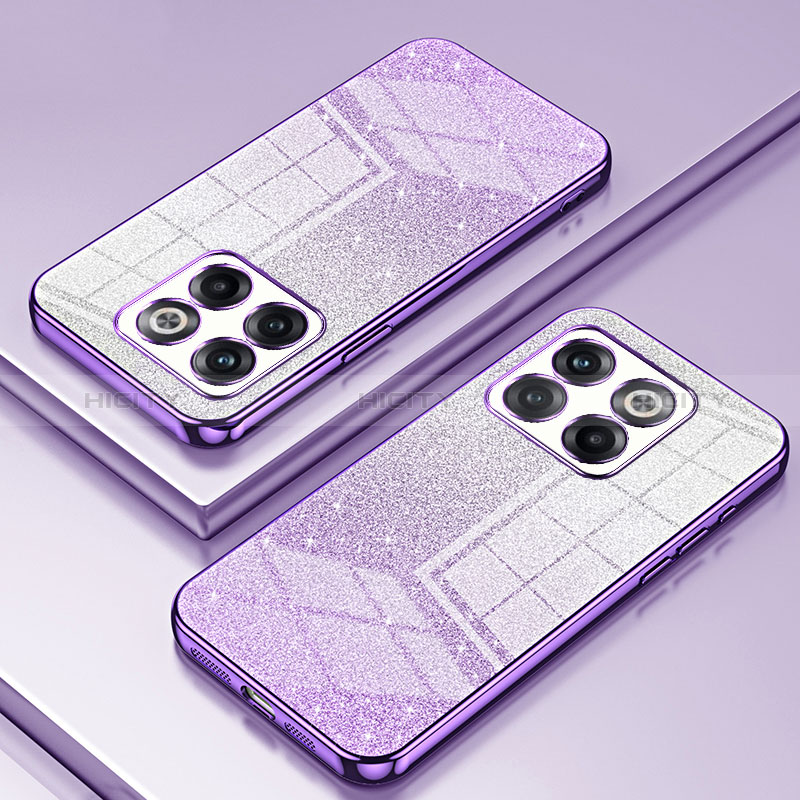 Coque Ultra Fine TPU Souple Housse Etui Transparente SY2 pour OnePlus 10T 5G Violet Plus