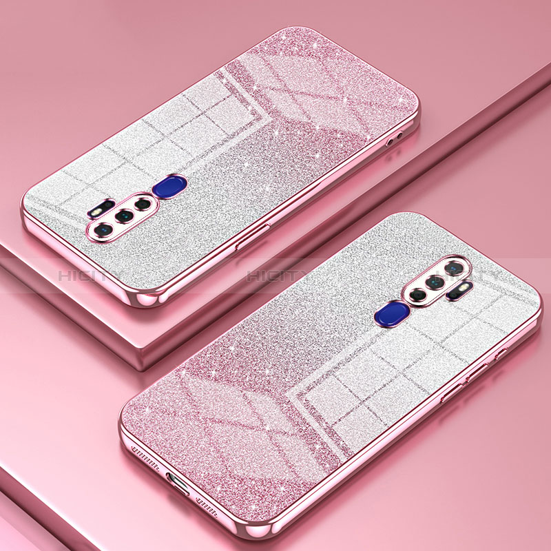 Coque Ultra Fine TPU Souple Housse Etui Transparente SY2 pour Oppo A11X Or Rose Plus