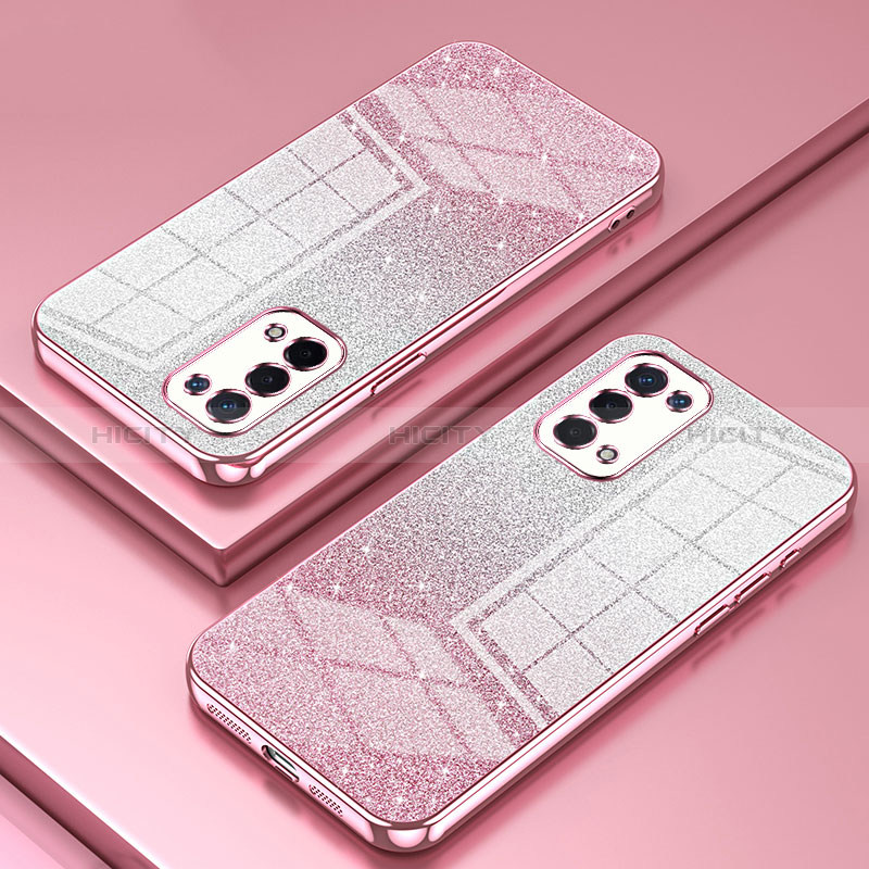 Coque Ultra Fine TPU Souple Housse Etui Transparente SY2 pour Oppo A54 5G Or Rose Plus