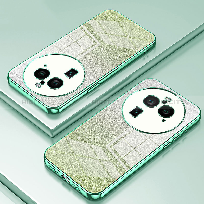 Coque Ultra Fine TPU Souple Housse Etui Transparente SY2 pour Oppo Find X6 Pro 5G Vert Plus