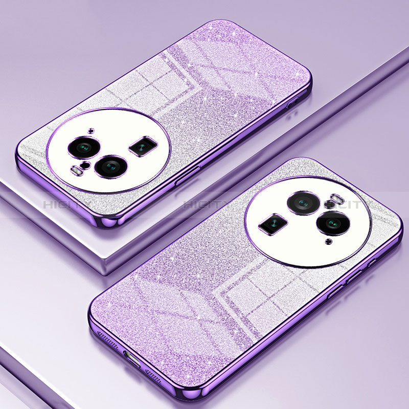 Coque Ultra Fine TPU Souple Housse Etui Transparente SY2 pour Oppo Find X6 Pro 5G Violet Plus