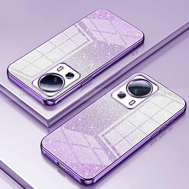 Coque Ultra Fine TPU Souple Housse Etui Transparente SY2 pour Xiaomi Civi 2 5G Violet Plus