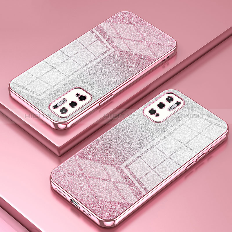 Coque Ultra Fine TPU Souple Housse Etui Transparente SY2 pour Xiaomi Redmi Note 10 5G Or Rose Plus