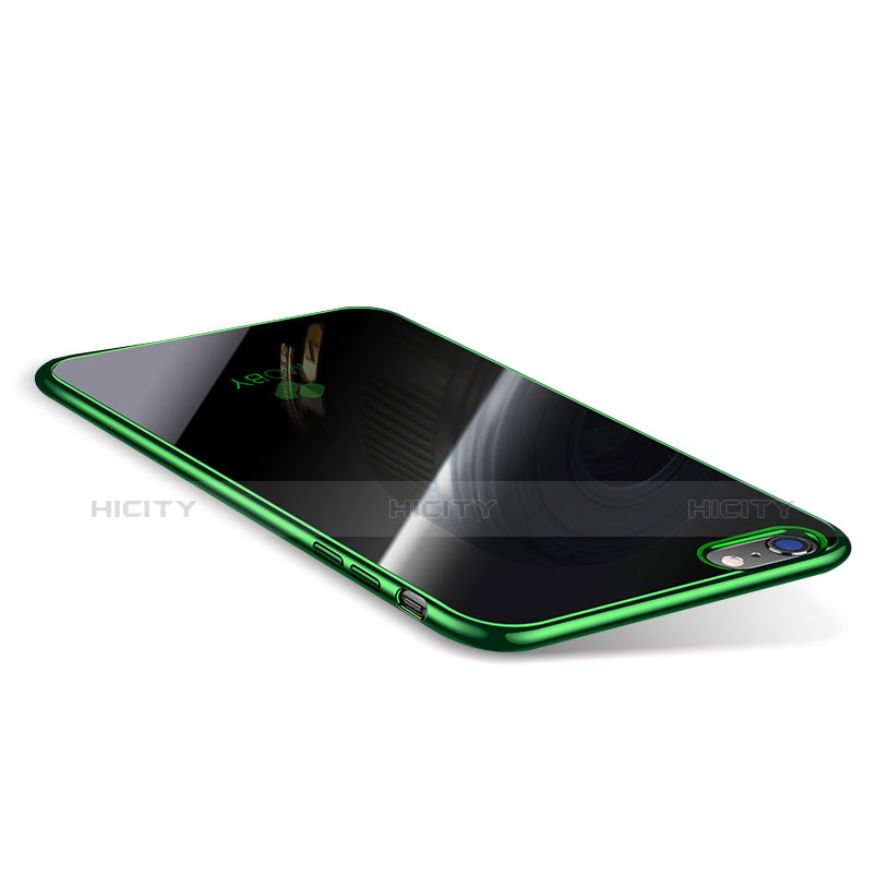 Coque Ultra Fine TPU Souple Housse Etui Transparente T08 pour Apple iPhone 6S Plus Vert Plus