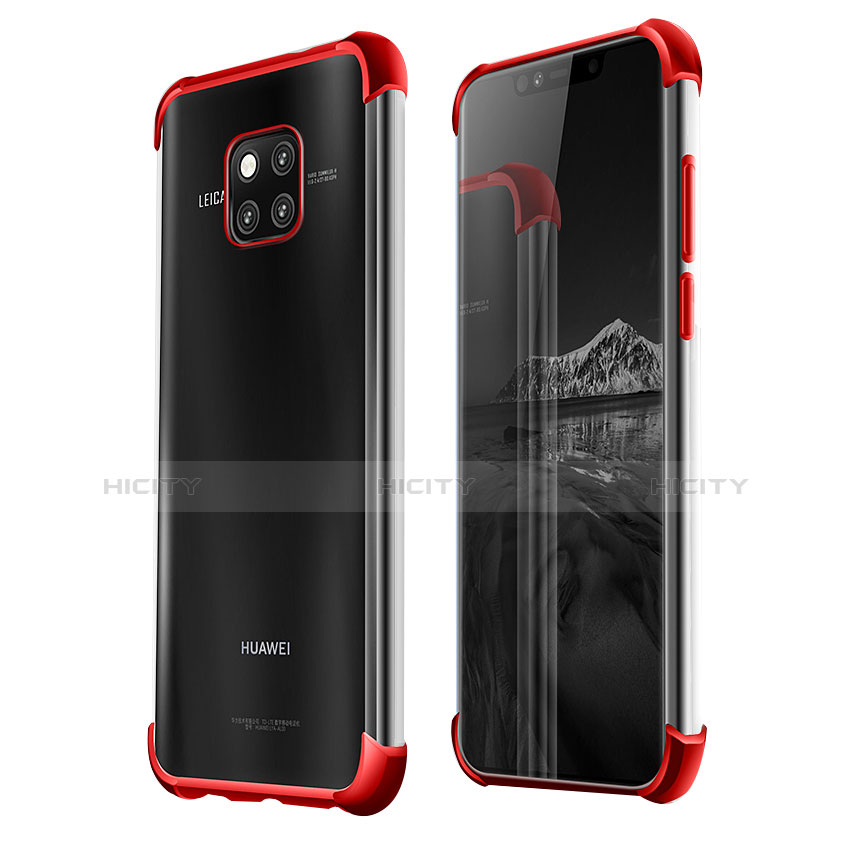 Coque Ultra Fine TPU Souple Housse Etui Transparente U03 pour Huawei Mate 20 Pro Rouge Plus