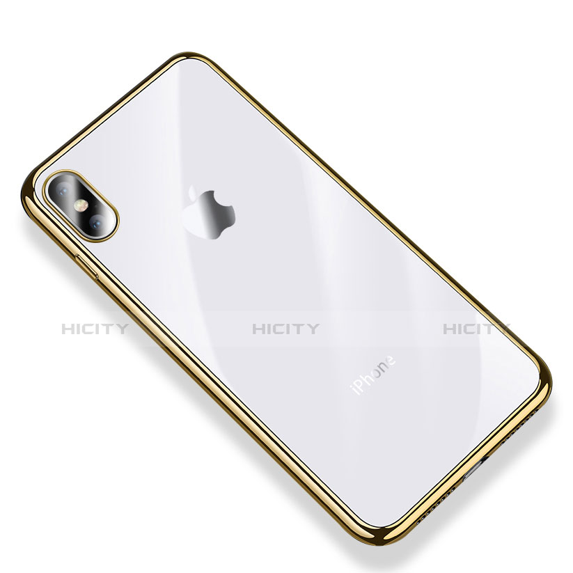 Coque Ultra Fine TPU Souple Housse Etui Transparente V03 pour Apple iPhone Xs Or Plus