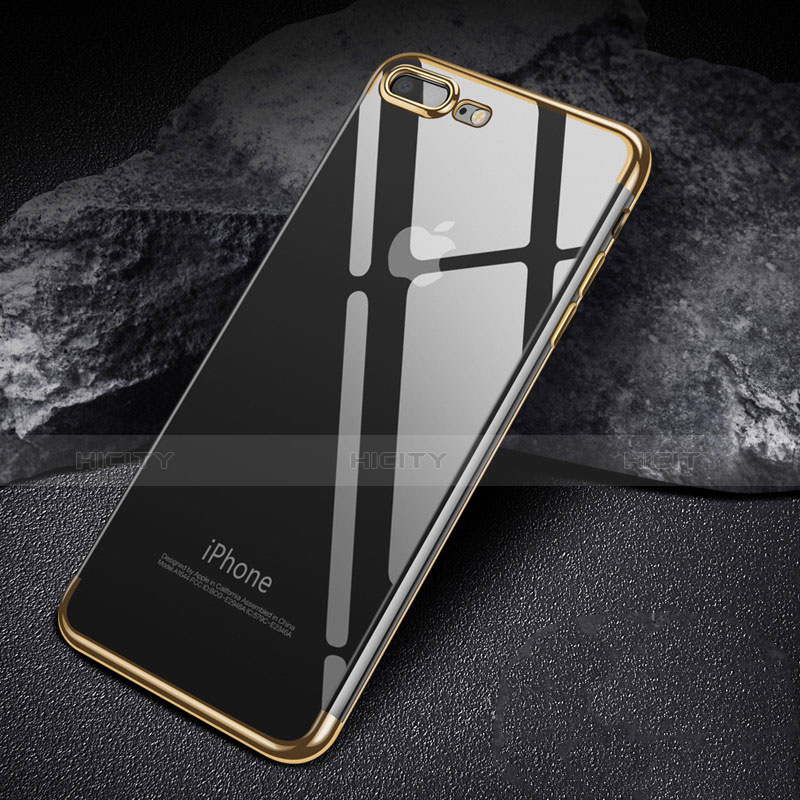 Coque Ultra Fine TPU Souple Transparente A07 pour Apple iPhone 7 Plus Or Plus