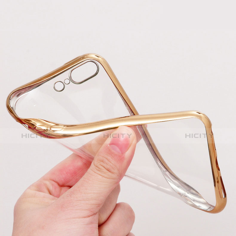 Coque Ultra Fine TPU Souple Transparente A08 pour Apple iPhone 8 Plus Or Plus