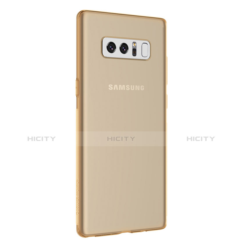 Coque Ultra Fine TPU Souple Transparente H01 pour Samsung Galaxy Note 8 Duos N950F Or Plus