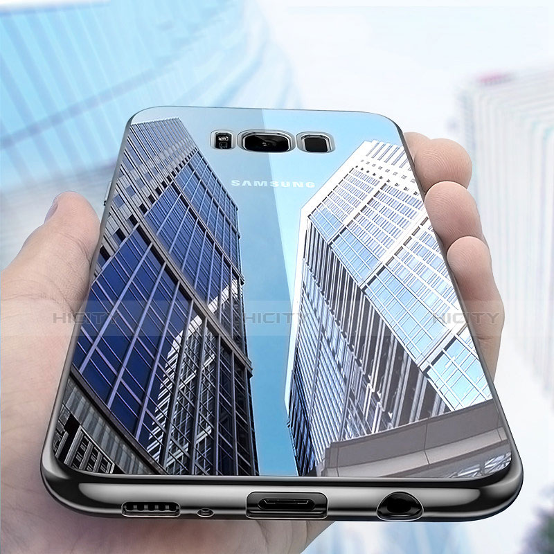 Coque Ultra Fine TPU Souple Transparente H06 pour Samsung Galaxy S8 Noir Plus