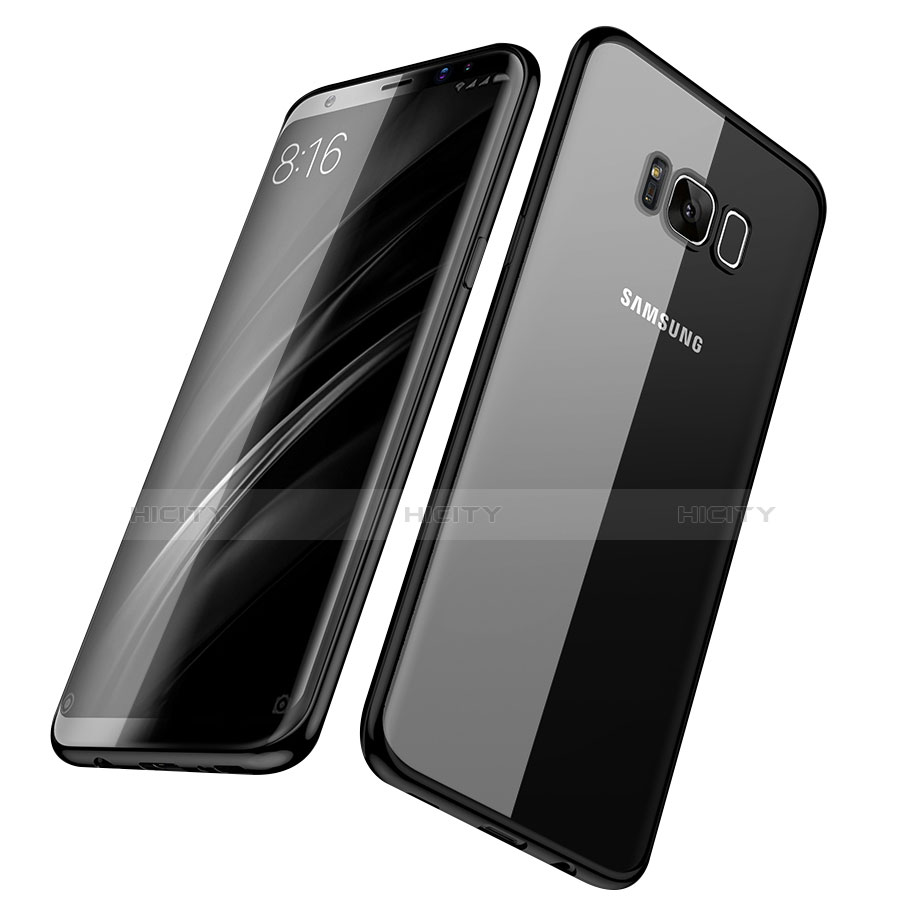 Coque Ultra Fine TPU Souple Transparente H06 pour Samsung Galaxy S8 Noir Plus