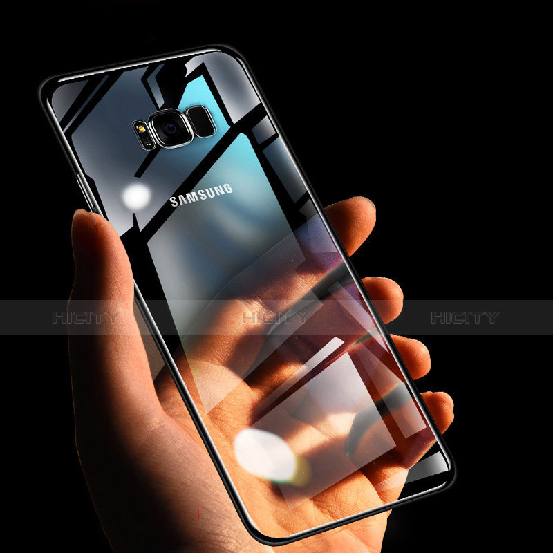 Coque Ultra Fine TPU Souple Transparente H09 pour Samsung Galaxy S8 Noir Plus