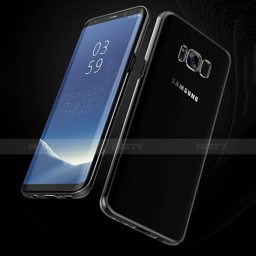 Coque Ultra Fine TPU Souple Transparente H09 pour Samsung Galaxy S8 Noir Plus