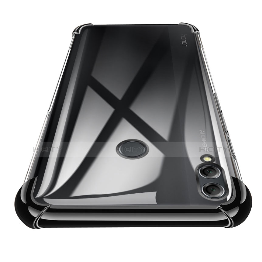 Coque Ultra Fine TPU Souple Transparente T02 pour Huawei Honor 8X Max Noir Plus