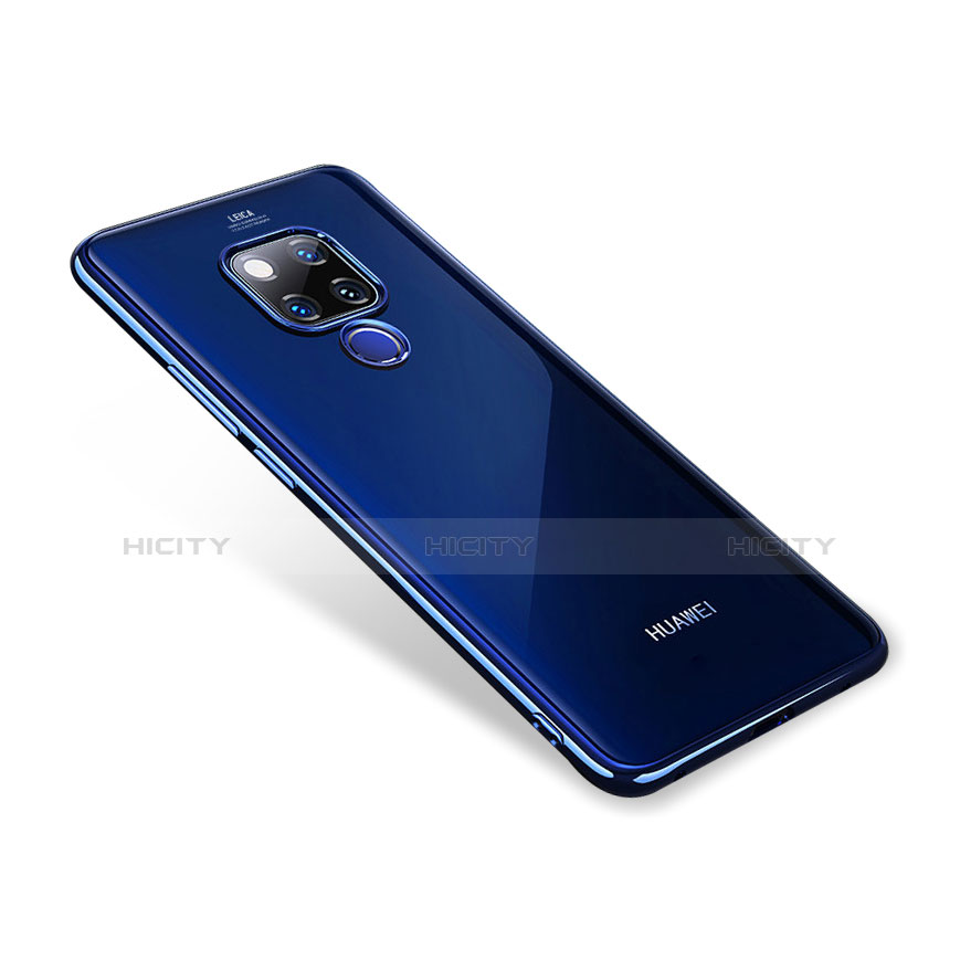 Coque Ultra Fine TPU Souple Transparente T02 pour Huawei Mate 20 Bleu Plus