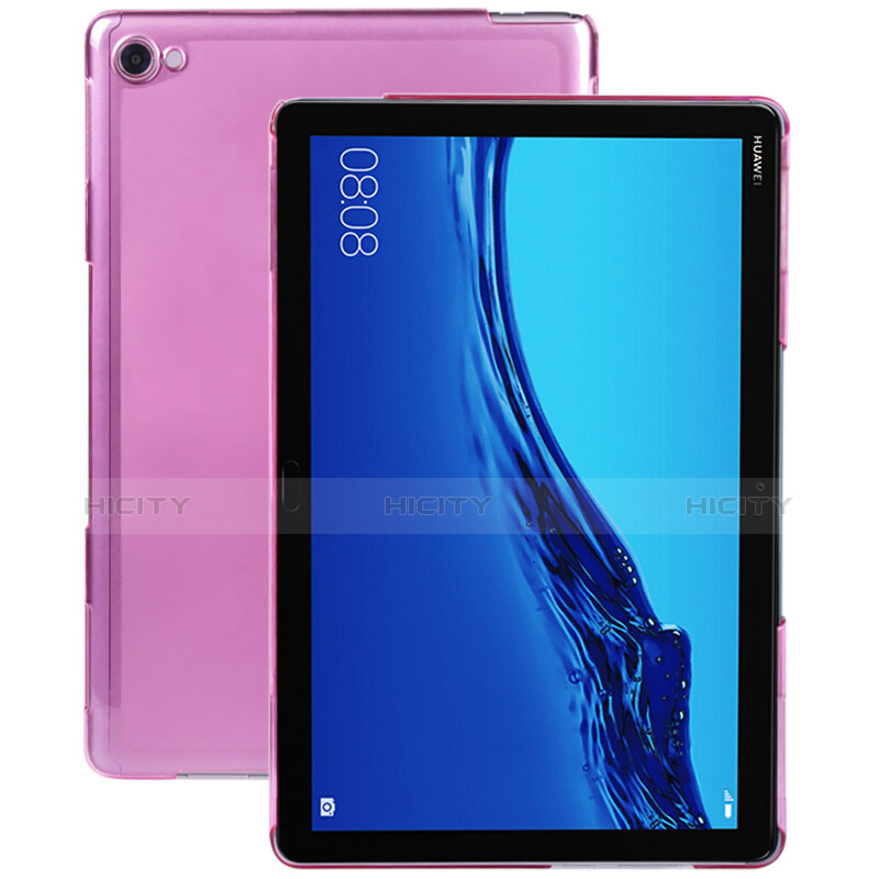 Coque Ultra Fine TPU Souple Transparente T02 pour Huawei MediaPad C5 10 10.1 BZT-W09 AL00 Rose Plus