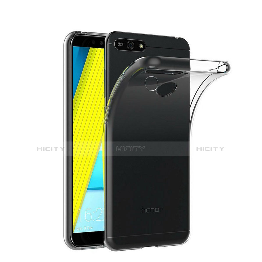 Coque Ultra Fine TPU Souple Transparente T02 pour Huawei Y6 (2018) Clair Plus