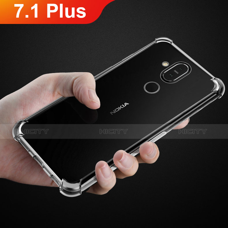 Coque Ultra Fine TPU Souple Transparente T02 pour Nokia 7.1 Plus Clair Plus