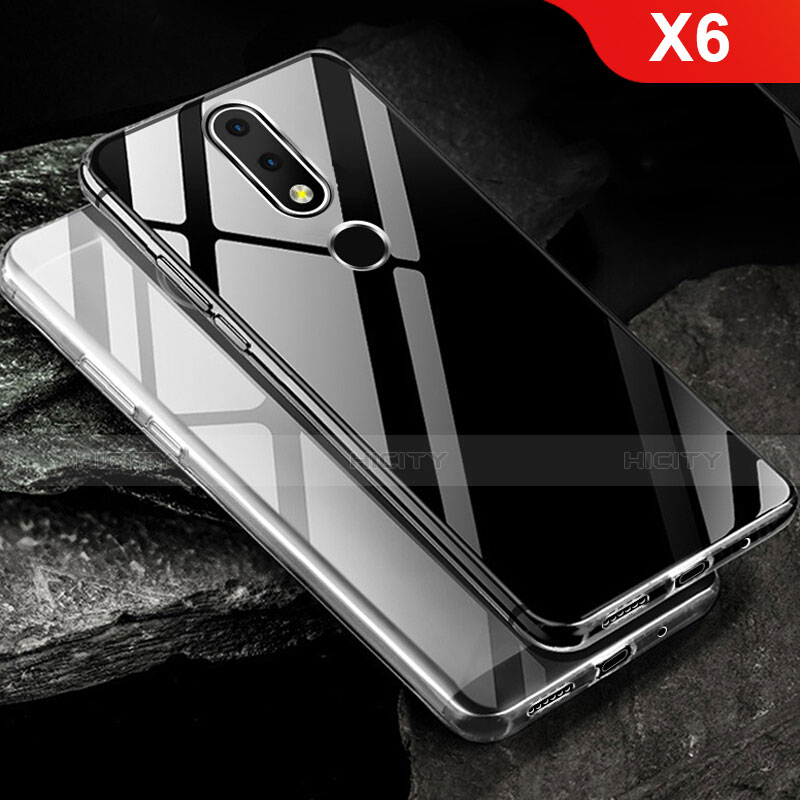 Coque Ultra Fine TPU Souple Transparente T02 pour Nokia X6 Clair Plus