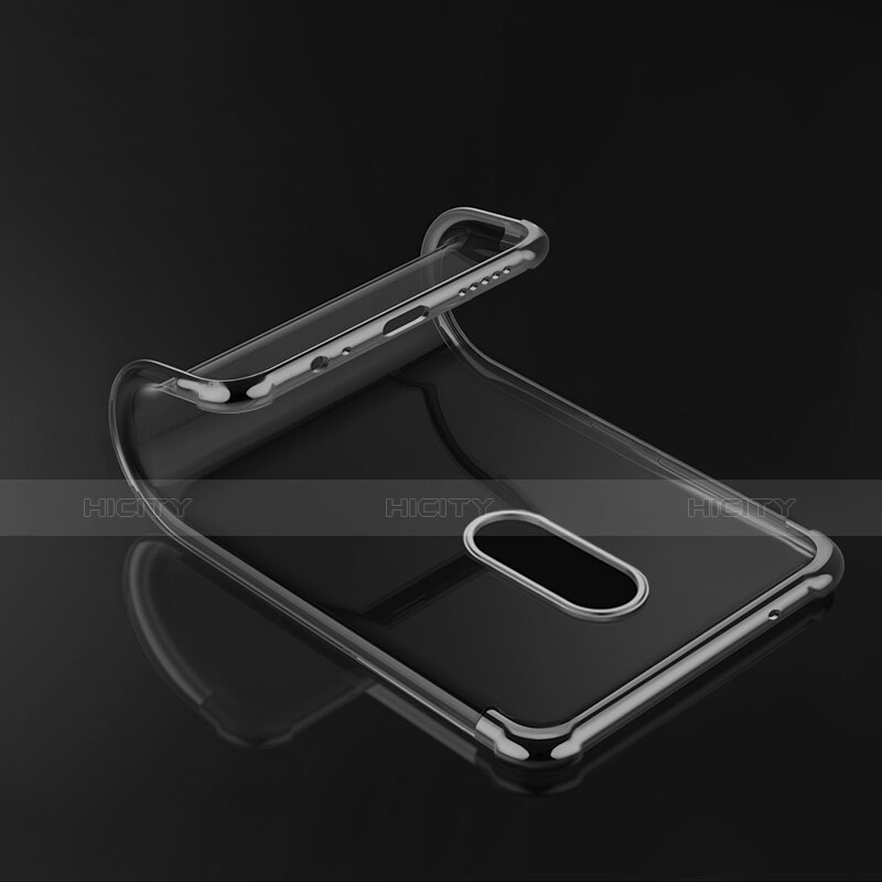 Coque Ultra Fine TPU Souple Transparente T02 pour OnePlus 6 Noir Plus