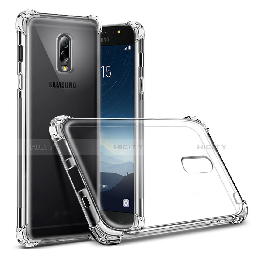 Coque Ultra Fine TPU Souple Transparente T02 pour Samsung Galaxy J7 Plus Clair Plus