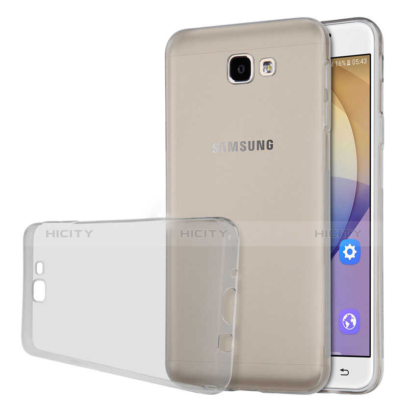 Coque Ultra Fine TPU Souple Transparente T02 pour Samsung Galaxy On7 (2016) G6100 Gris Plus