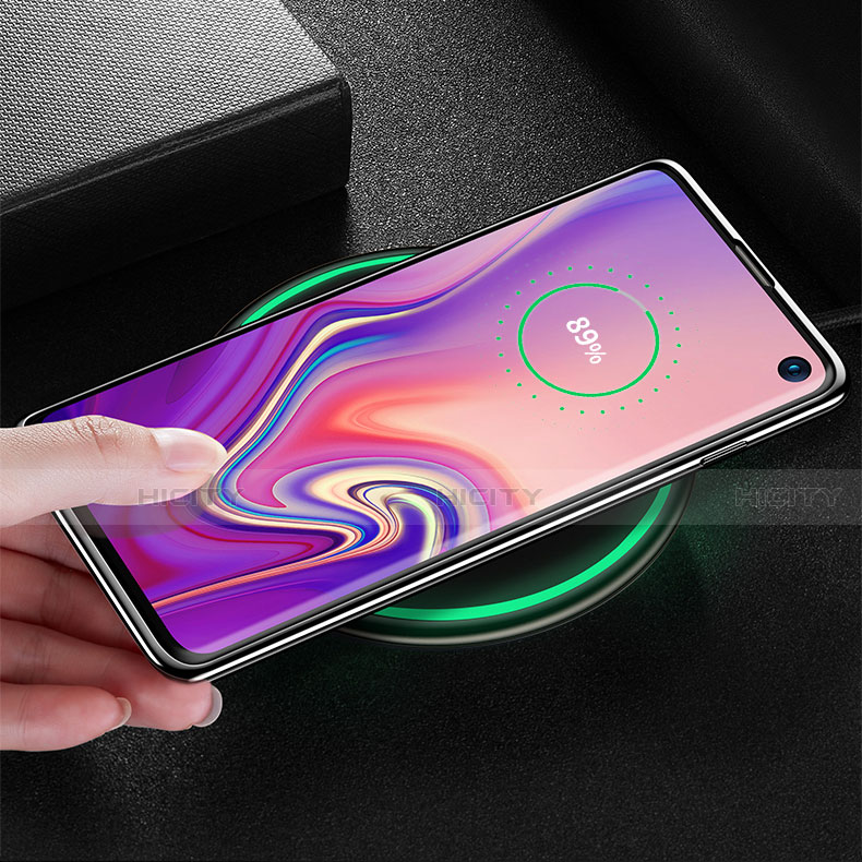 Coque Ultra Fine TPU Souple Transparente T02 pour Samsung Galaxy S10 5G Noir Plus