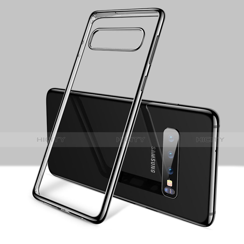 Coque Ultra Fine TPU Souple Transparente T02 pour Samsung Galaxy S10 5G Noir Plus