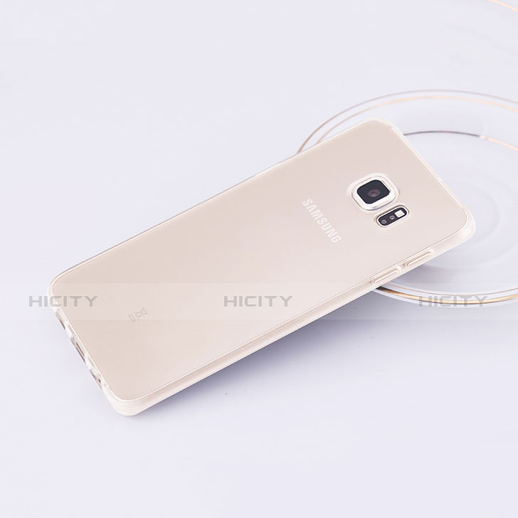 Coque Ultra Fine TPU Souple Transparente T02 pour Samsung Galaxy S6 Edge+ Plus SM-G928F Clair Plus