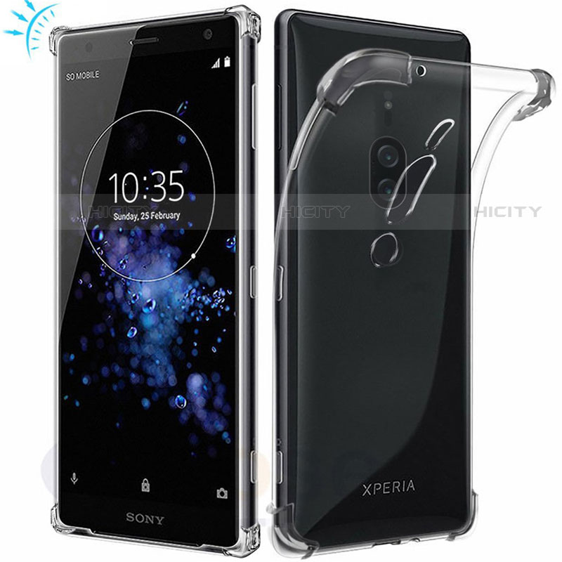 Coque Ultra Fine TPU Souple Transparente T02 pour Sony Xperia XZ2 Premium Clair Plus