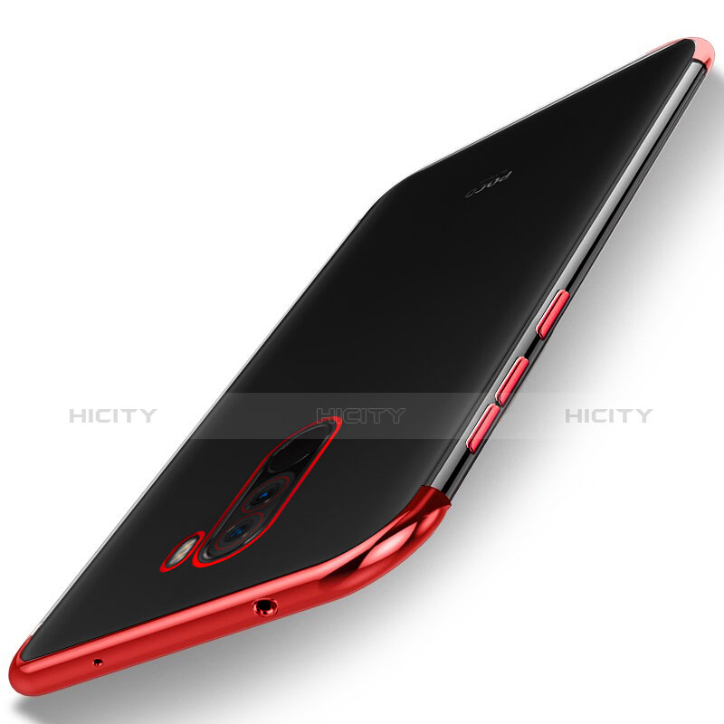 Coque Ultra Fine TPU Souple Transparente T02 pour Xiaomi Pocophone F1 Rouge Plus