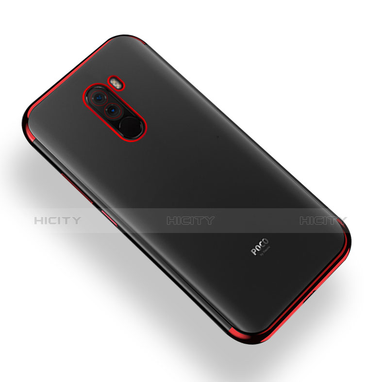 Coque Ultra Fine TPU Souple Transparente T02 pour Xiaomi Pocophone F1 Rouge Plus