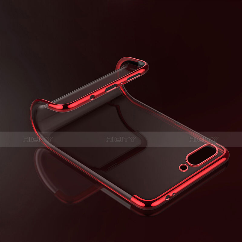 Coque Ultra Fine TPU Souple Transparente T06 pour Huawei Honor 10 Rouge Plus