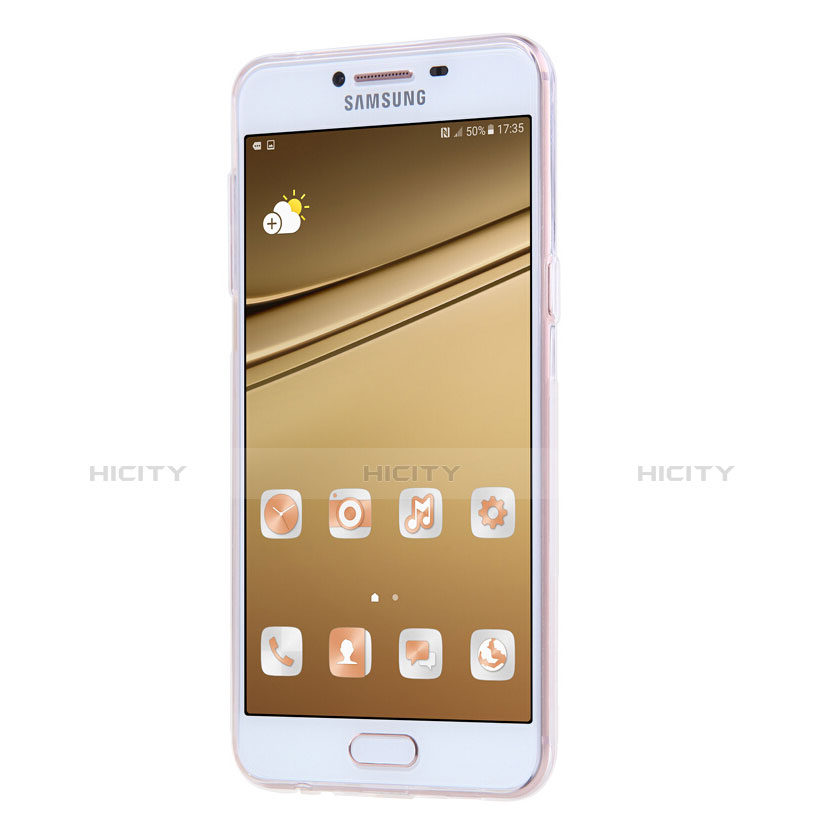 Coque Ultra Fine TPU Souple Transparente T06 pour Samsung Galaxy C7 SM-C7000 Clair Plus