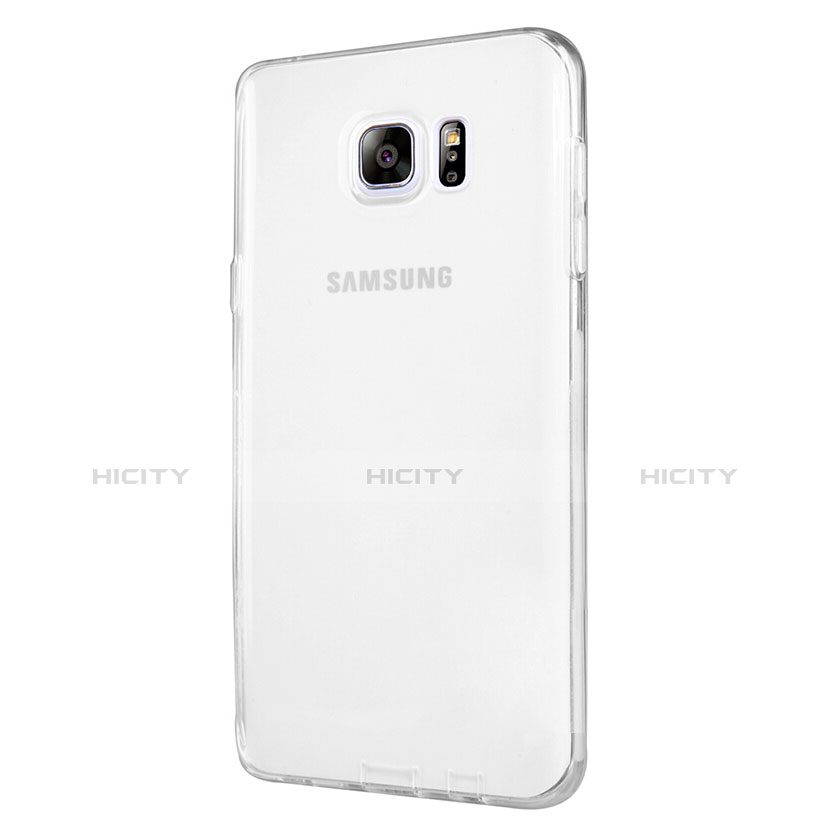 Coque Ultra Fine TPU Souple Transparente T06 pour Samsung Galaxy Note 5 N9200 N920 N920F Blanc Plus