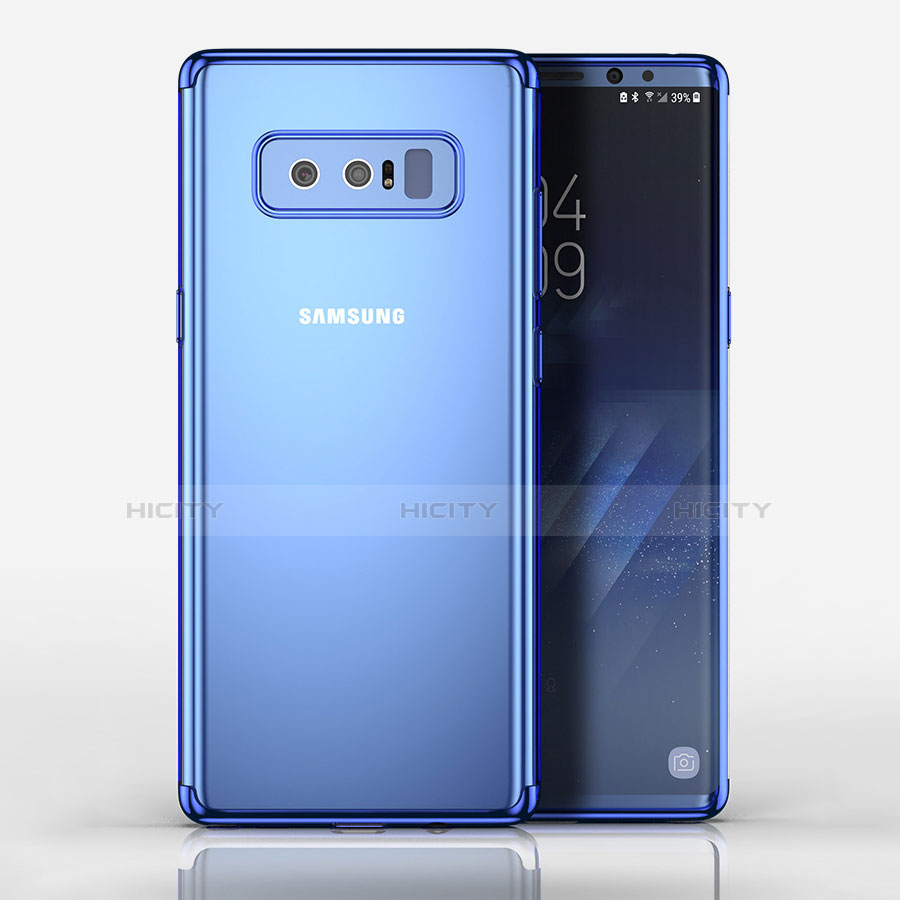 Coque Ultra Fine TPU Souple Transparente T06 pour Samsung Galaxy Note 8 Bleu Plus