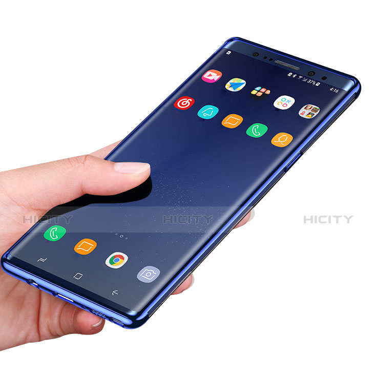 Coque Ultra Fine TPU Souple Transparente T06 pour Samsung Galaxy Note 8 Bleu Plus