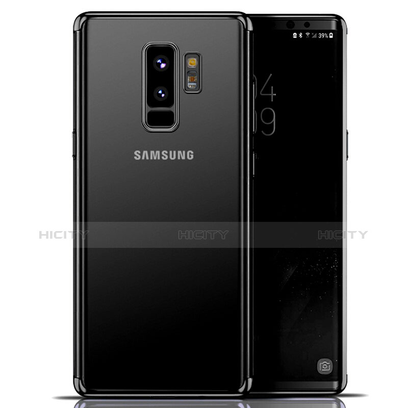 Coque Ultra Fine TPU Souple Transparente T06 pour Samsung Galaxy S9 Plus Noir Plus