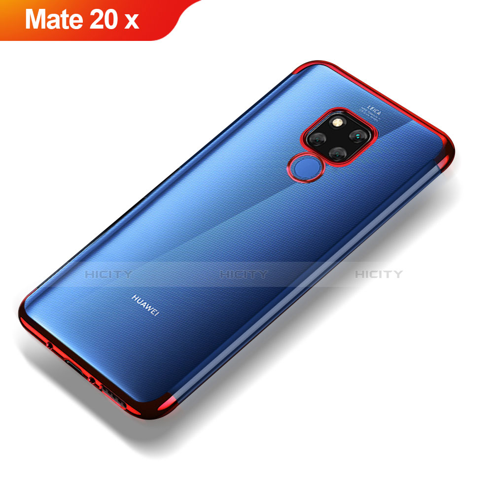 Coque Ultra Fine TPU Souple Transparente T07 pour Huawei Mate 20 X Rouge Plus